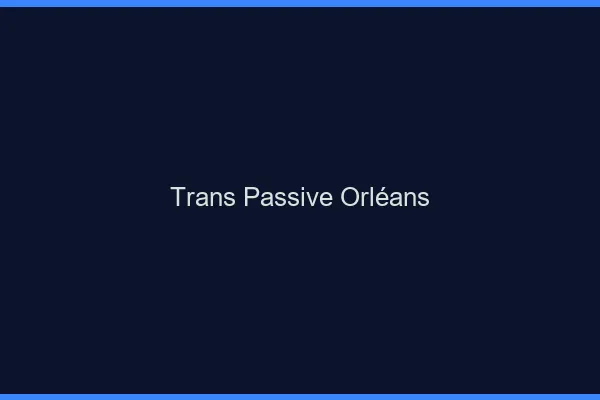 Trans passive Orléans