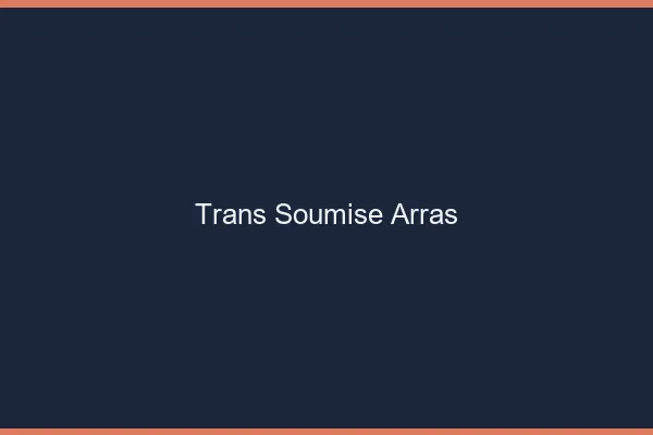 Trans soumise arras