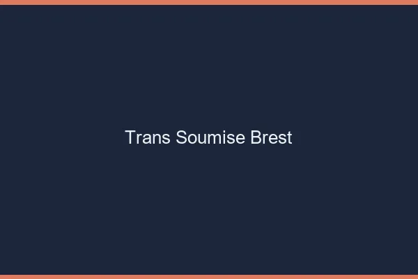 Trans soumise Brest