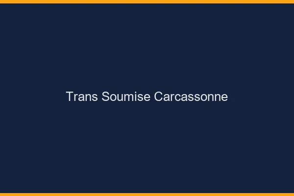 Trans soumise carcassonne