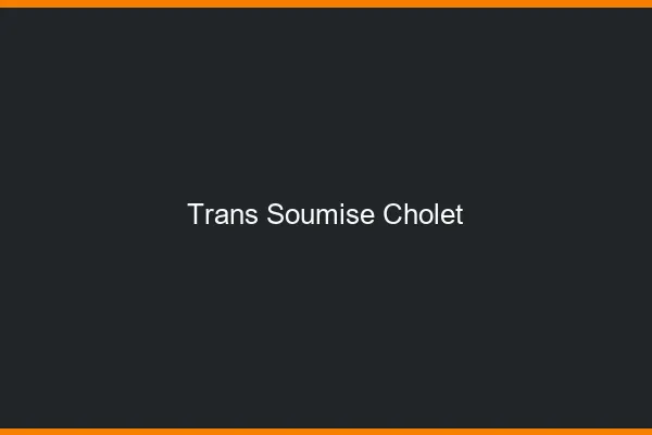 Trans soumise cholet