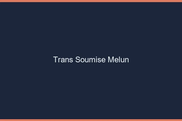 Trans soumise melun