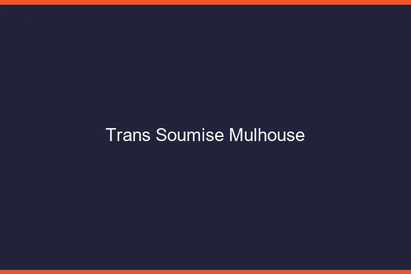Trans soumise Mulhouse