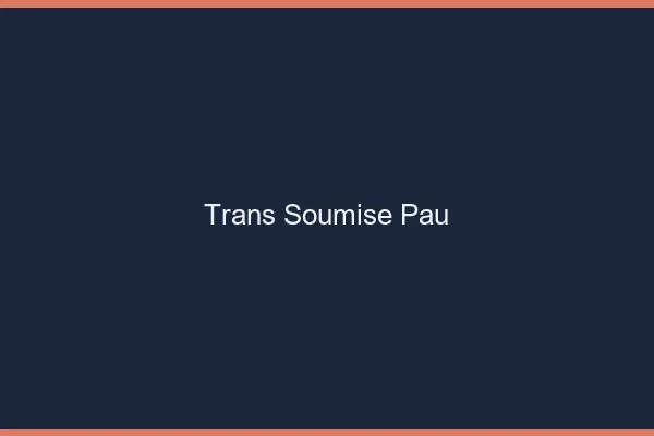 Trans soumise Pau
