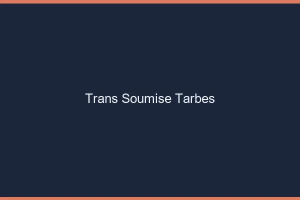 Trans soumise tarbes