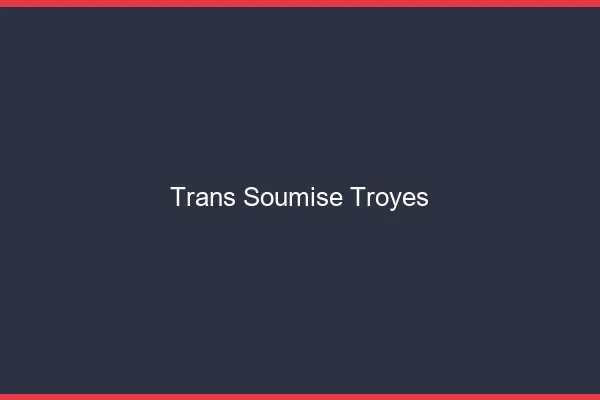Trans soumise troyes