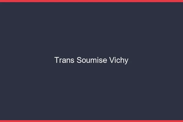 Trans soumise vichy