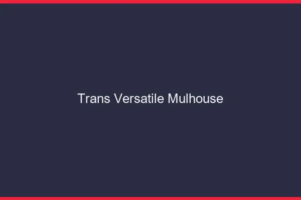 Trans versatile Mulhouse