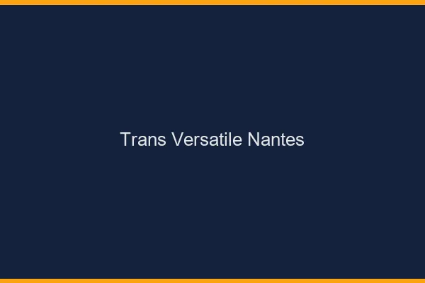 Trans versatile Nantes